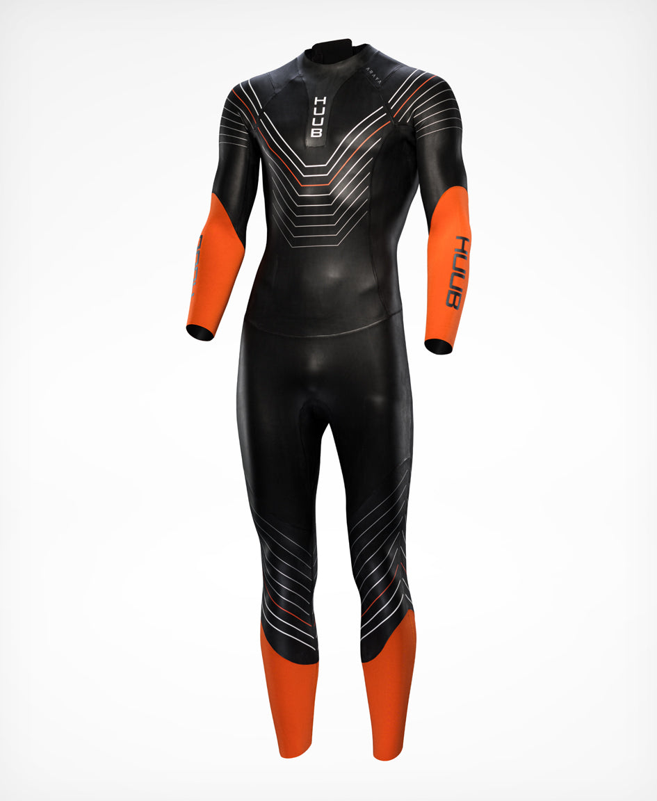 HUUB Araya Wetsuit – Men’s triathlon suit with flexible neoprene and Arms Neutral™ technology