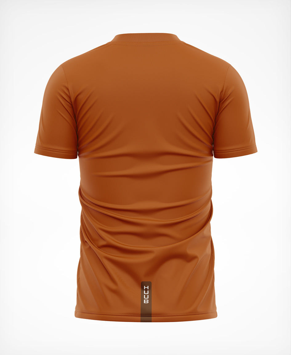 HUUB Technical Training T-Shirt Copper Grape Black – lightweight, sweat-wicking, quick-dry run top.