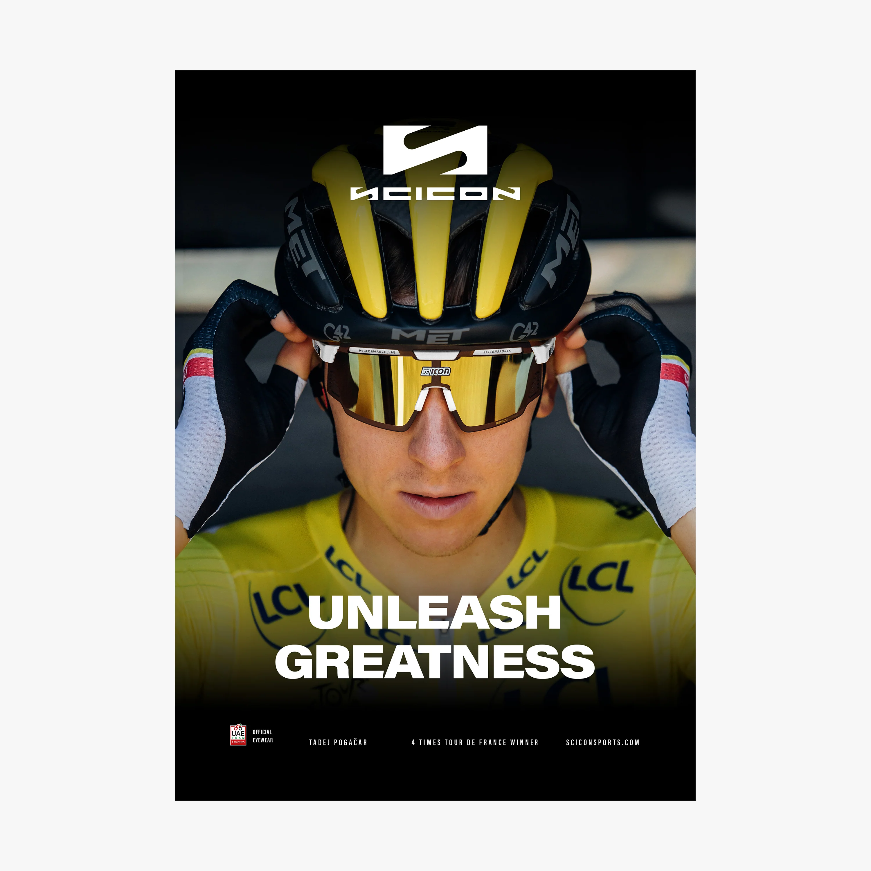 Pogačar Fabric Banner – Limited Edition Champion Series