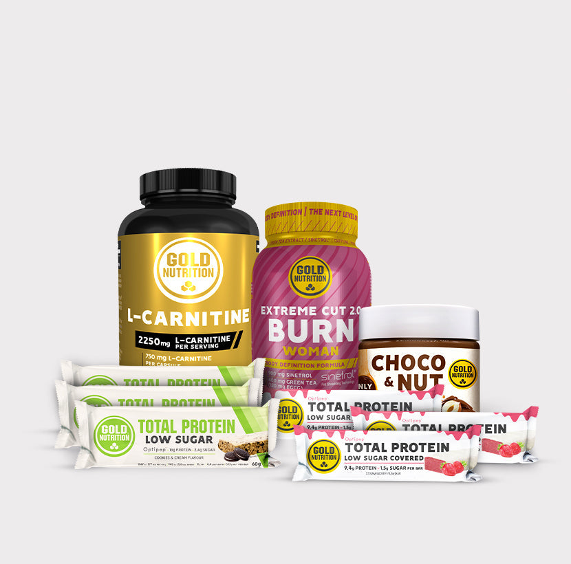 Slimming Kit for Women with Extreme Cut 2.0, L-Carnitine, Protein Bars, and Choco&Nut