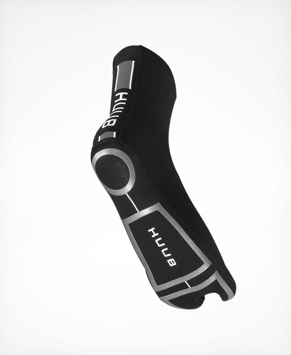 HUUB Neoprene Swim Socks thermal booties for open water swimming and triathlon, reinforced split toe design