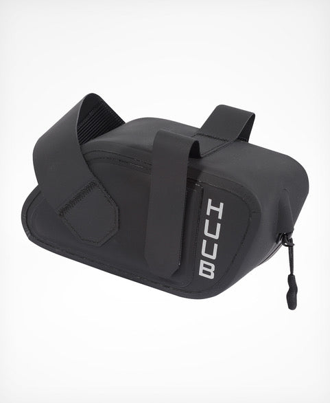 HUUB Saddle Bag lightweight waterproof cycling accessory, bottom zip, Velcro seatpost straps