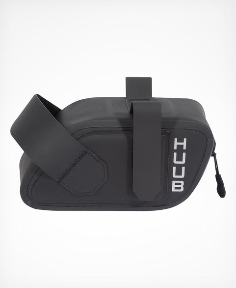 HUUB Saddle Bag lightweight waterproof cycling accessory, bottom zip, Velcro seatpost straps