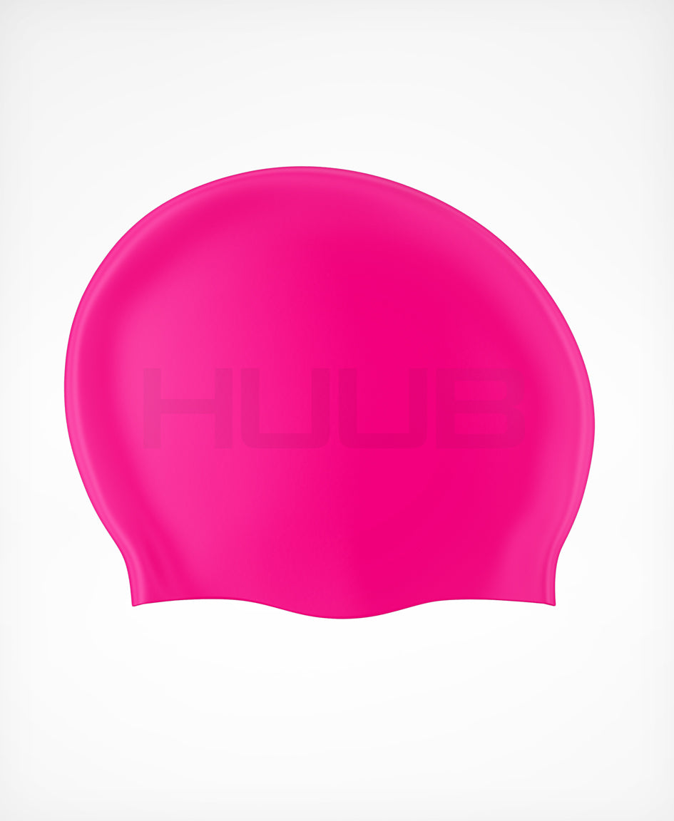 HUUB Long Hair Swim Cap – extra roomy, lightweight silicone, comfort fit for open water or pool