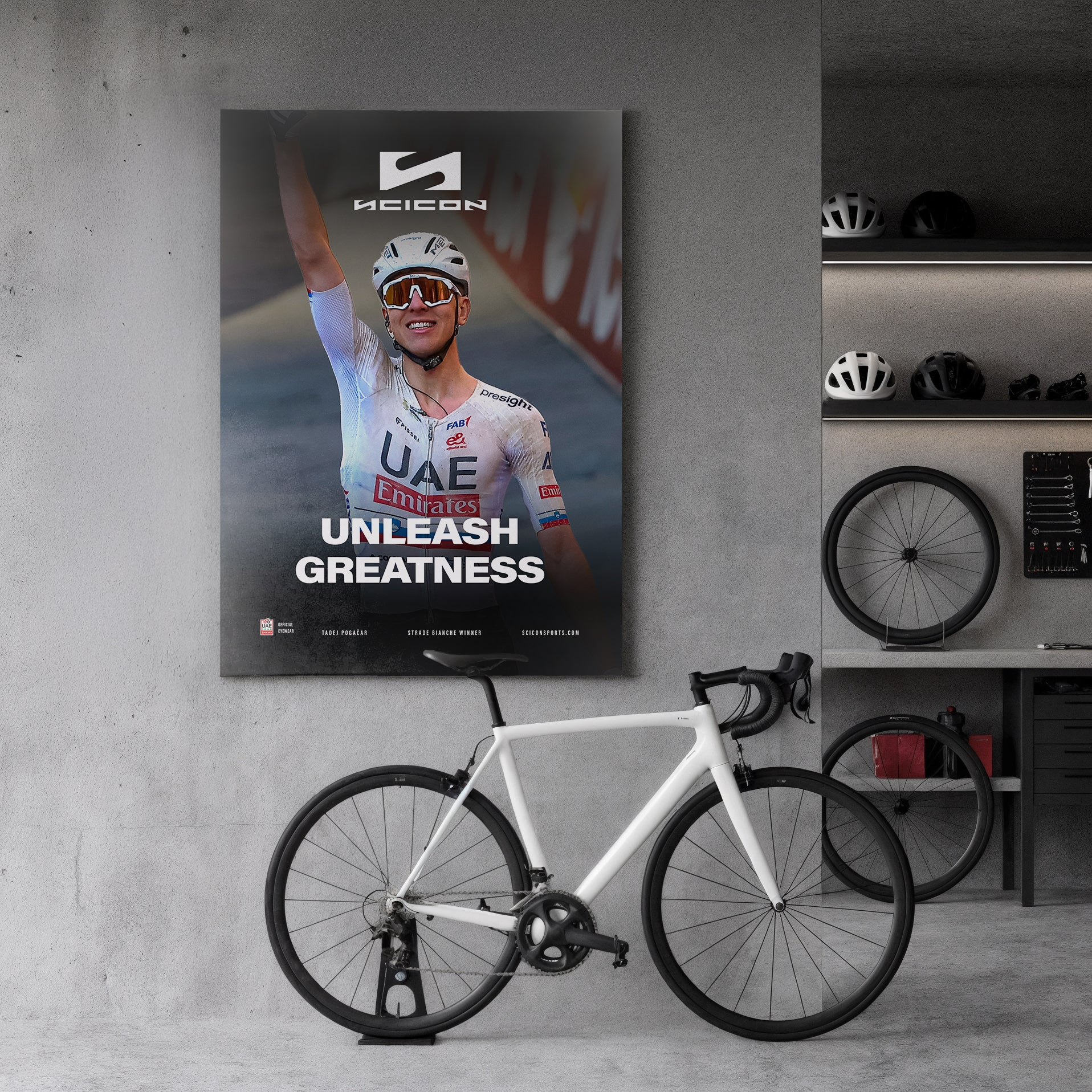 Pogačar Fabric Banner – Limited Edition Champion Series