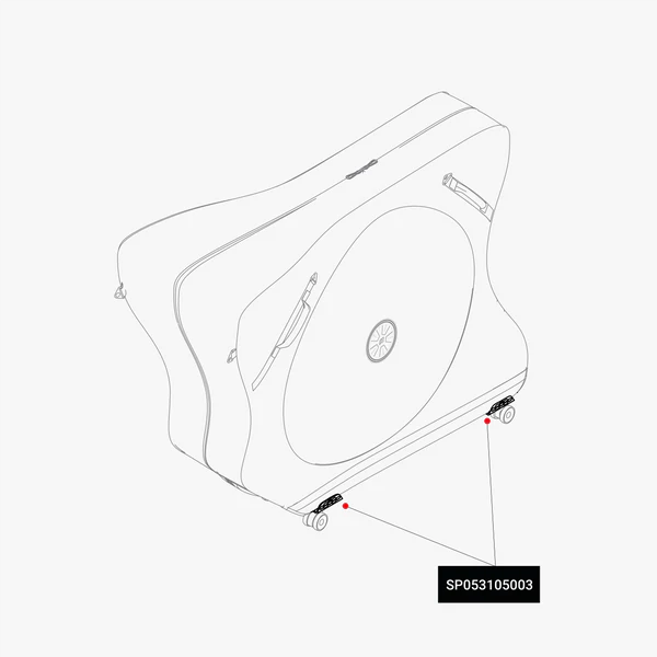 Wheels Bottom Plates for Aerocomfort Bike Bag