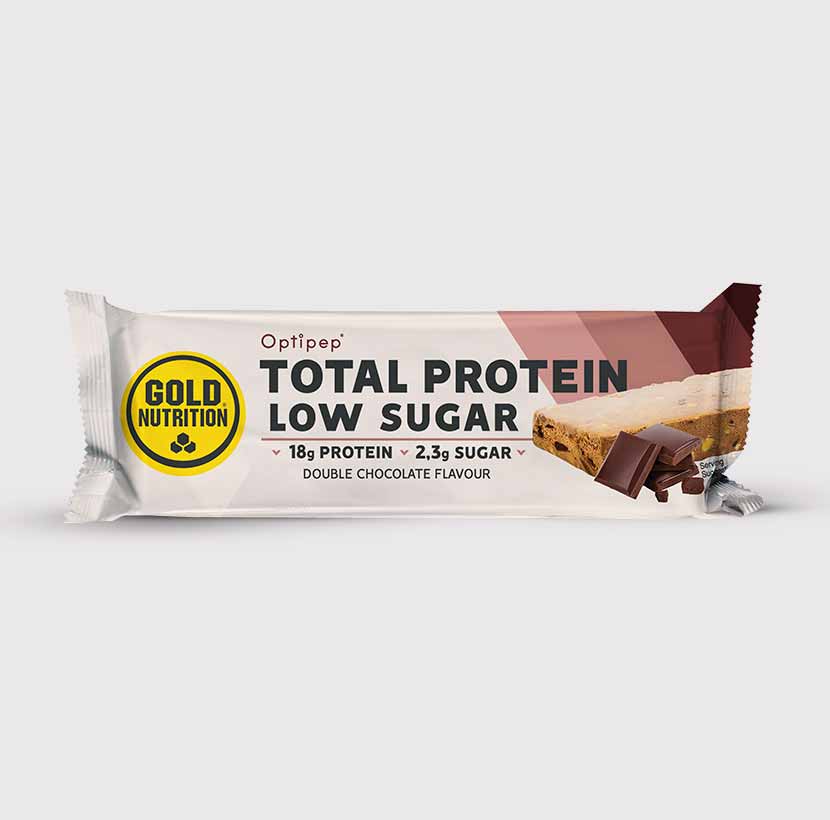 Total Protein Low Sugar bar with high-quality whey protein concentrate and smooth texture